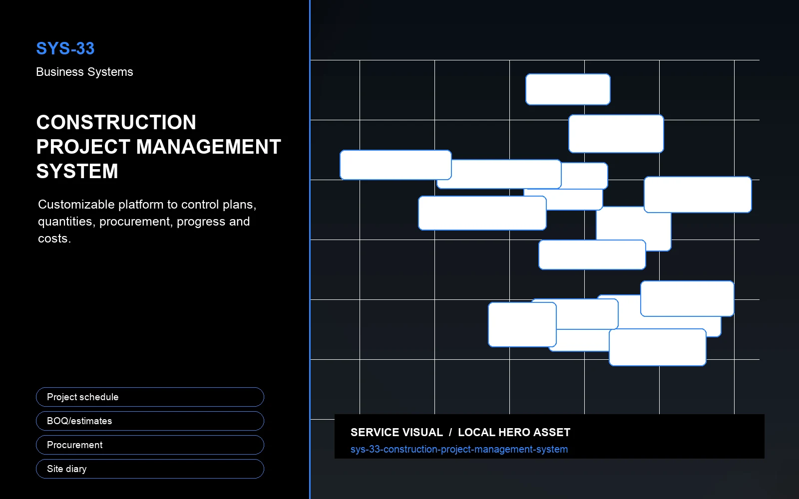 Hero visual for Construction Project Management System