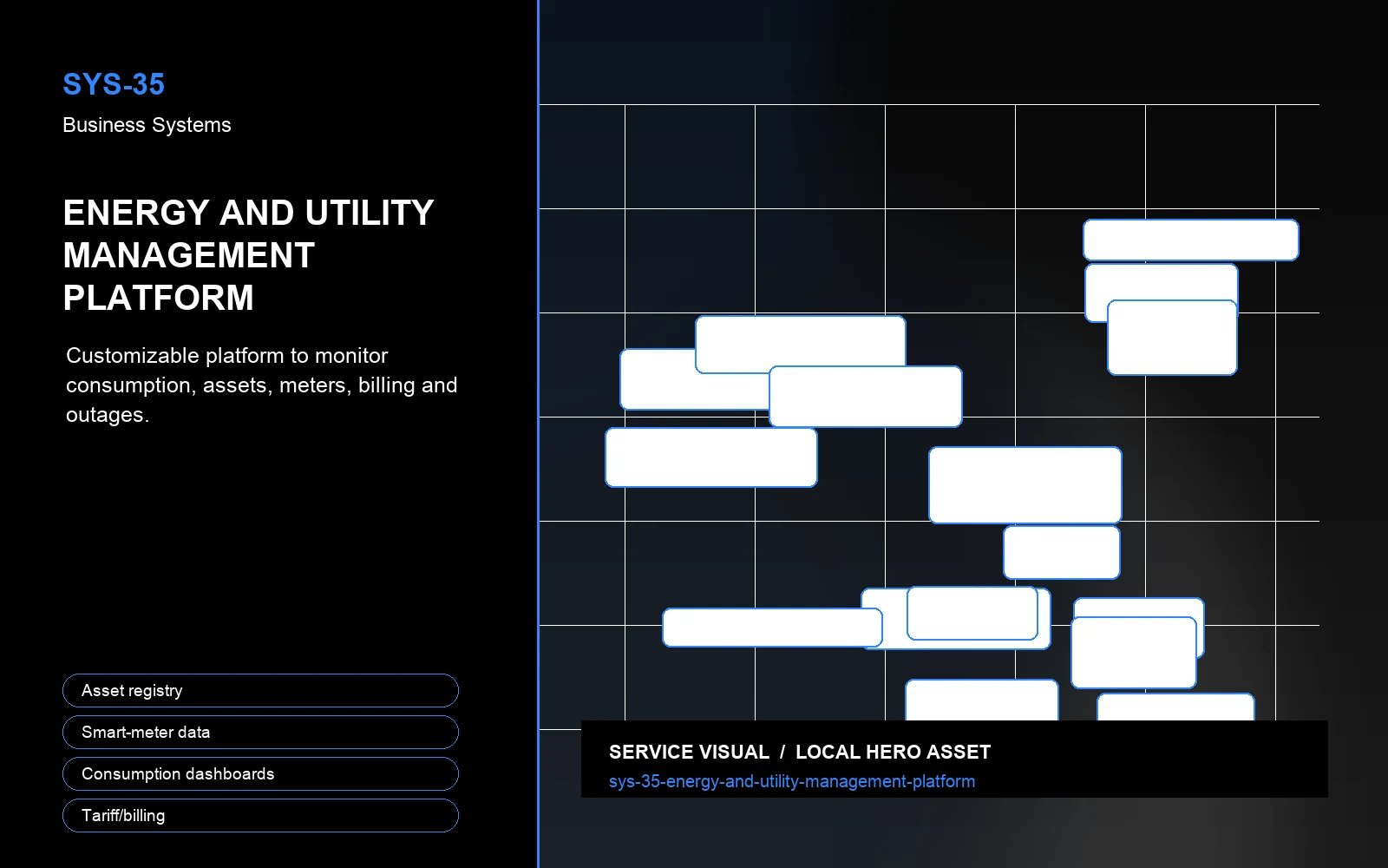Hero visual for Energy and Utility Management Platform