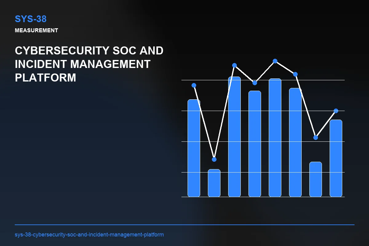 Metrics visual for Cybersecurity SOC and Incident Management Platform