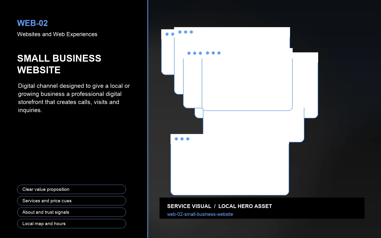 Hero visual for Small Business Website
