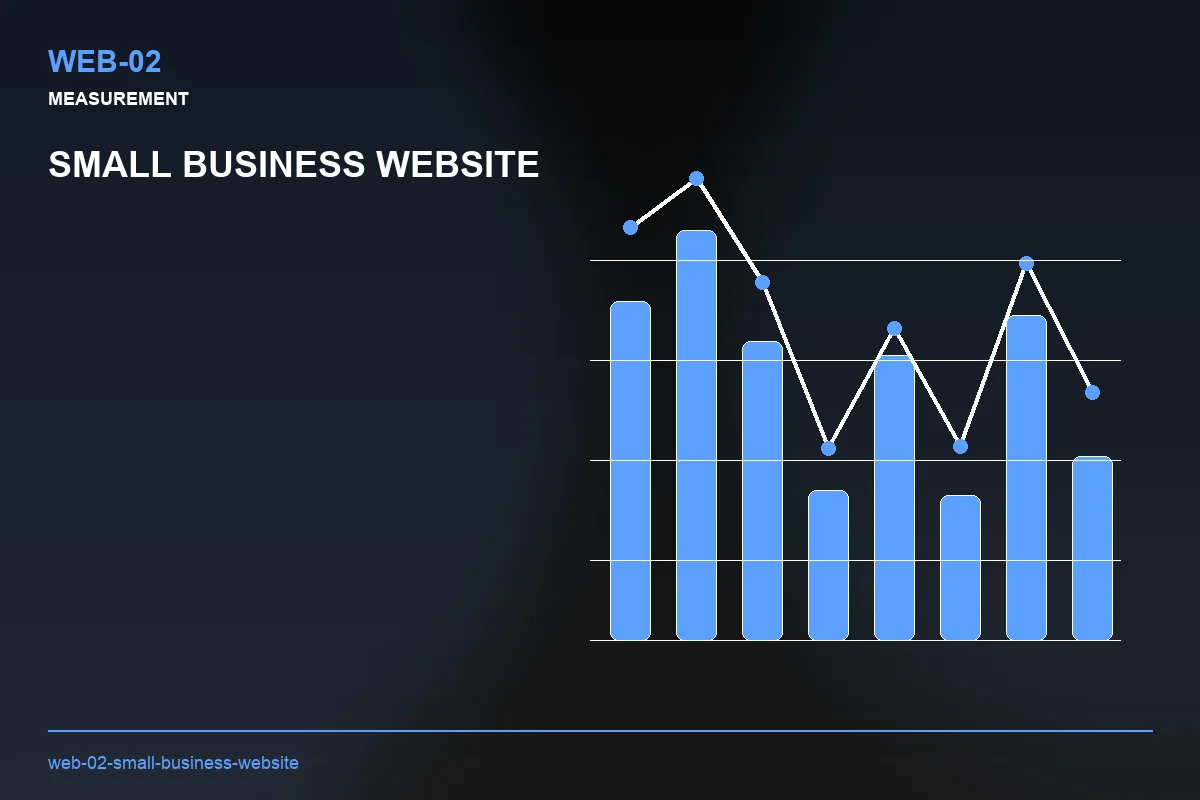 Metrics visual for Small Business Website