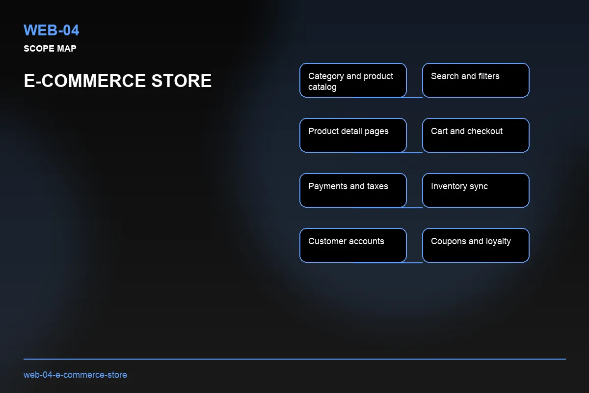 Scope visual for E-commerce Store