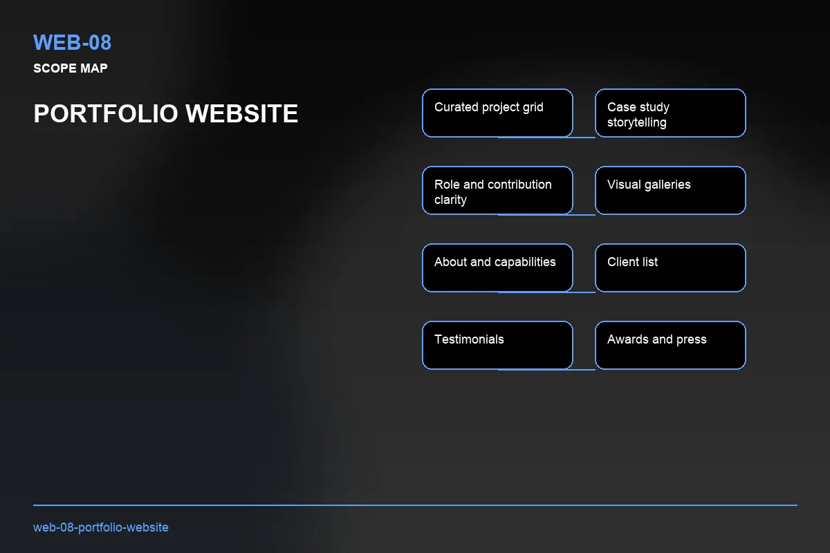Scope visual for Portfolio Website