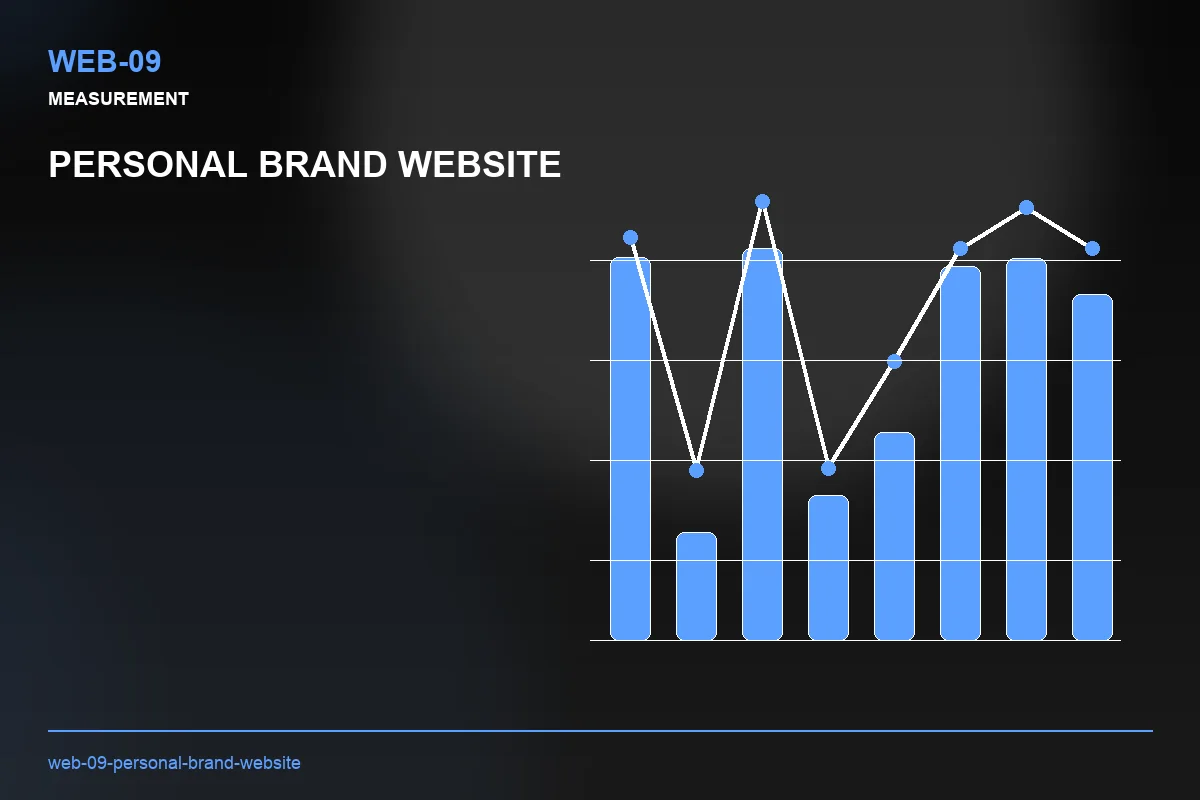 Metrics visual for Personal Brand Website