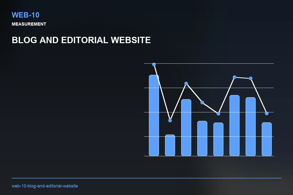 Metrics visual for Blog and Editorial Website