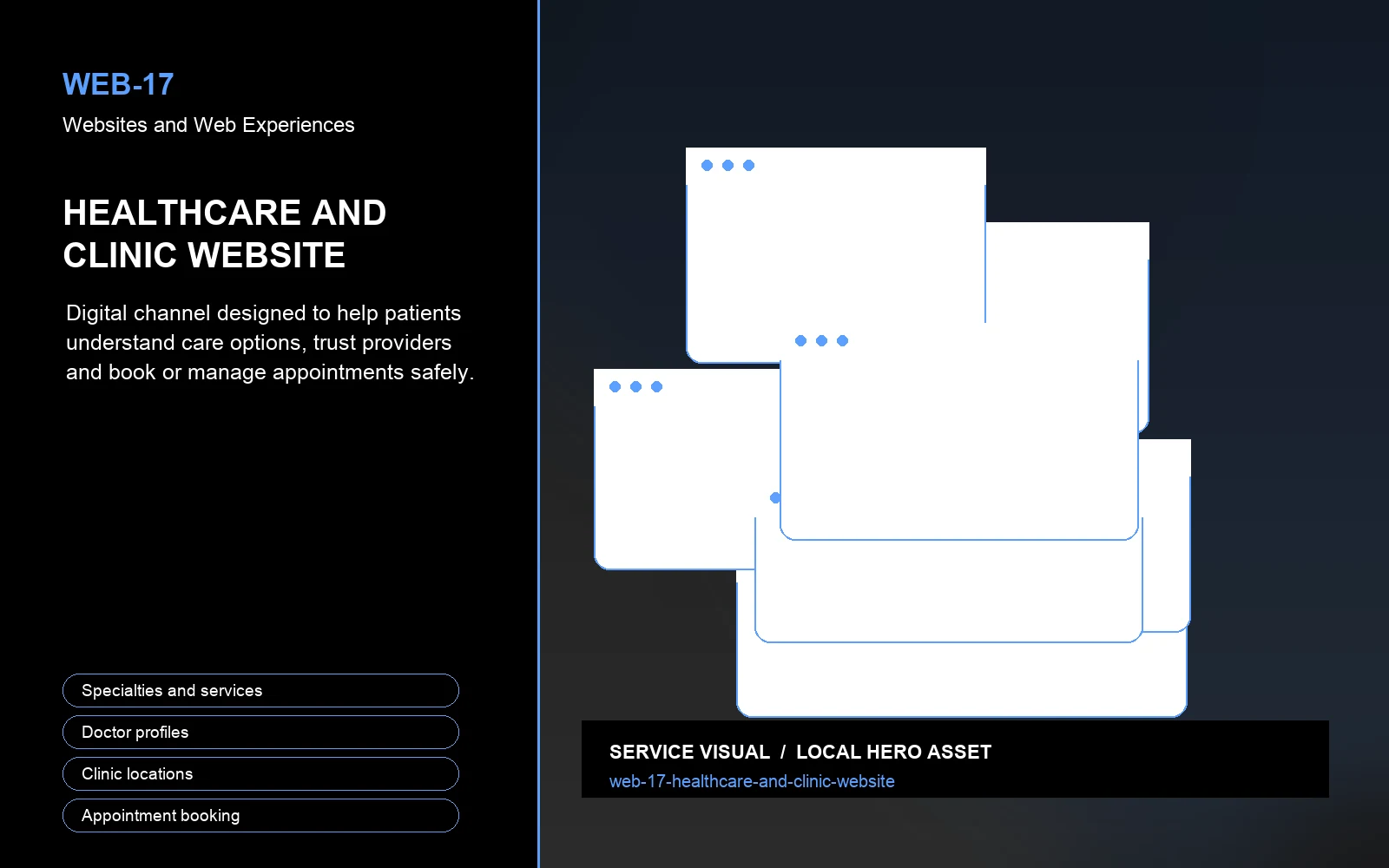Hero visual for Healthcare and Clinic Website