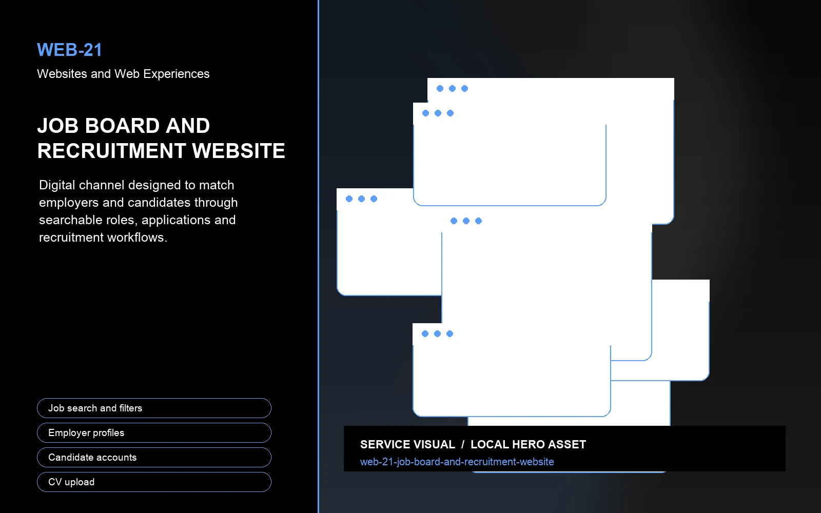 Hero visual for Job Board and Recruitment Website