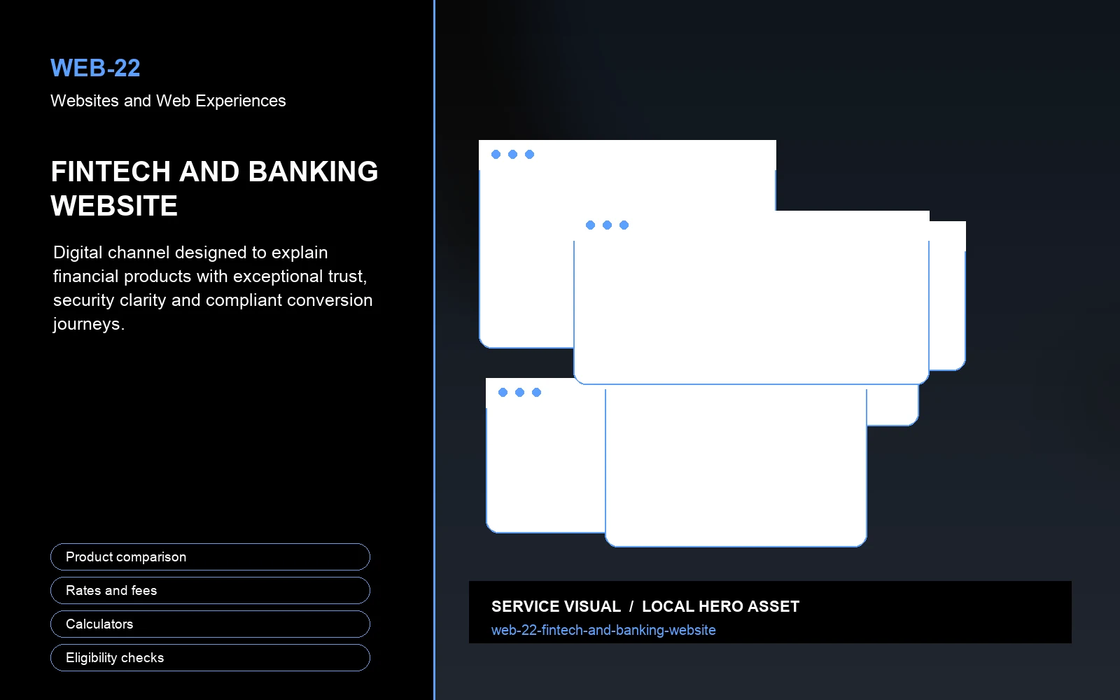 Hero visual for Fintech and Banking Website