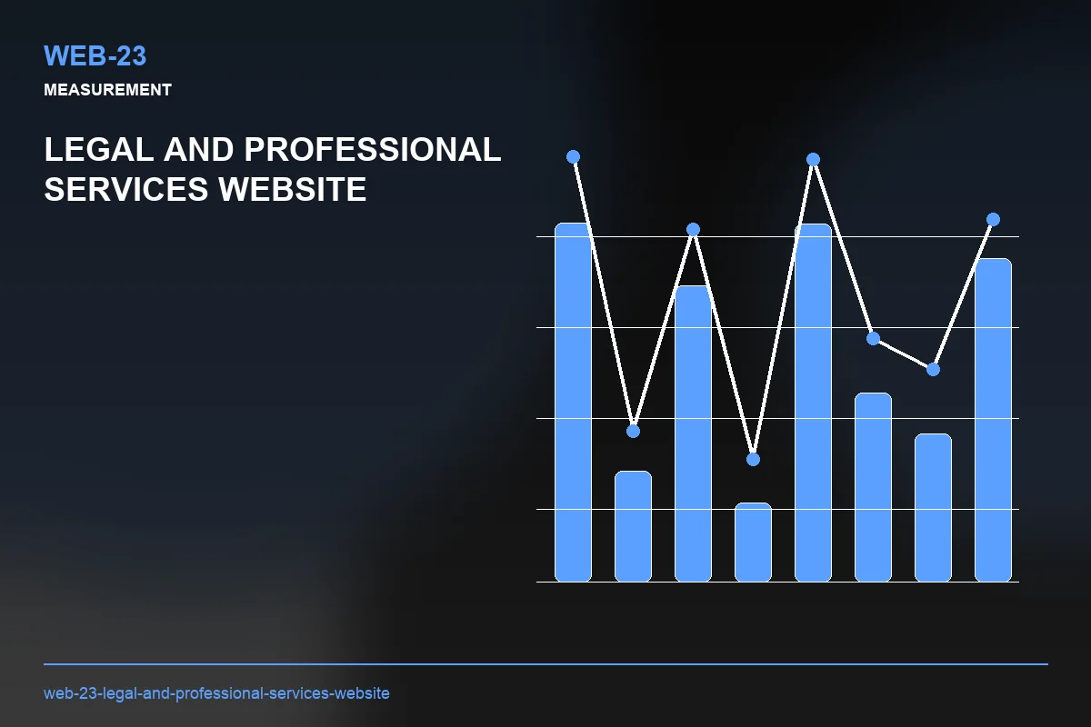 Metrics visual for Legal and Professional Services Website
