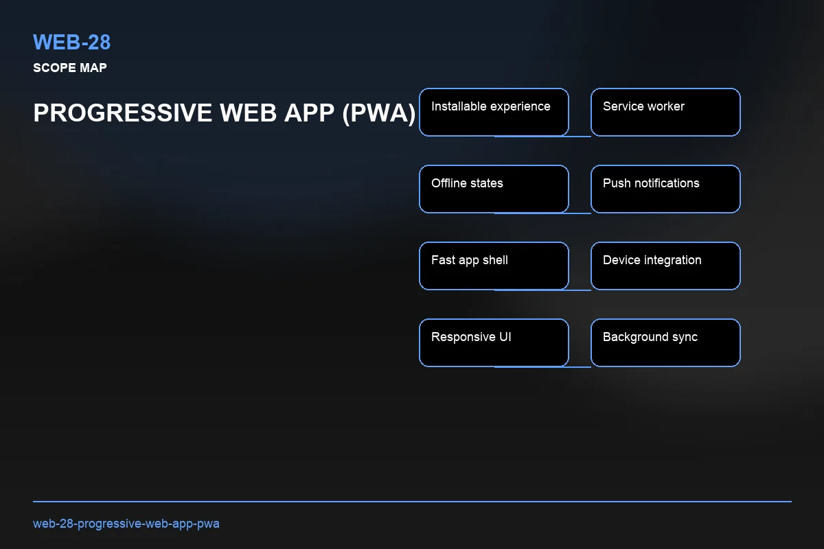 Scope visual for Progressive Web App (PWA)